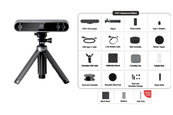 Revopoint POP3 3D Scanner Advanced Revopoint POP3 3D Scanner Advanced